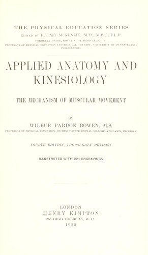 Applied anatomy and kinesiology
