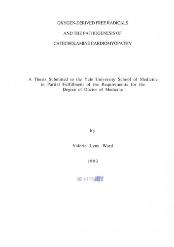 Oxygen-derived free radicals and the pathogenesis of catecholamine  cardiomyopathy