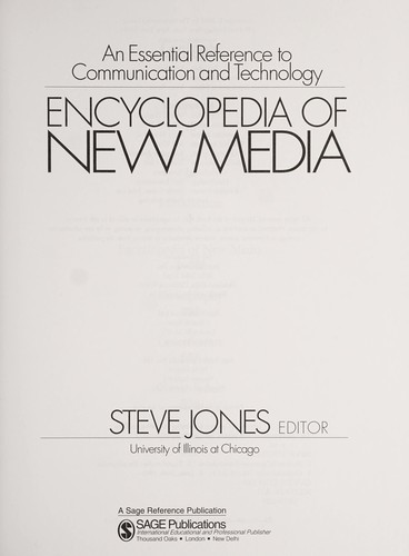 Encyclopedia of new media
