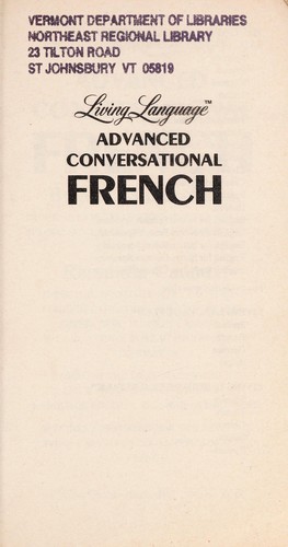 Living Language advanced conversational French