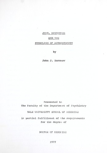 Jung, Heidegger and the symbolism of authenticity