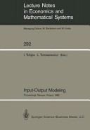 Input-output modeling