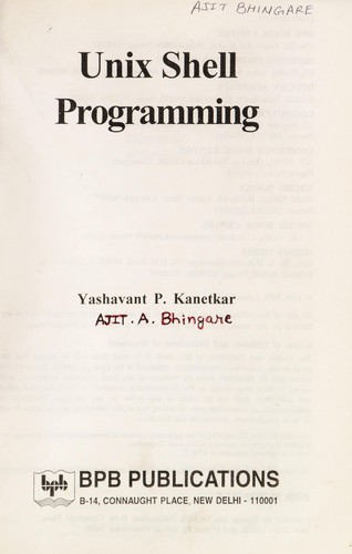Unix Shell Programming