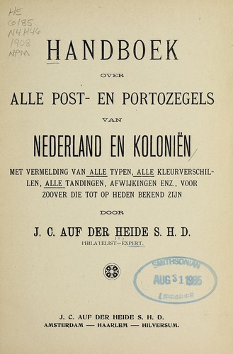 Handboek over alle post- en portozegels van Nederland en Koloniën