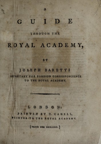 A guide through the Royal Academy