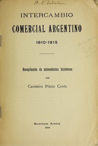 Intercambio comercial argentino, 1810-1915