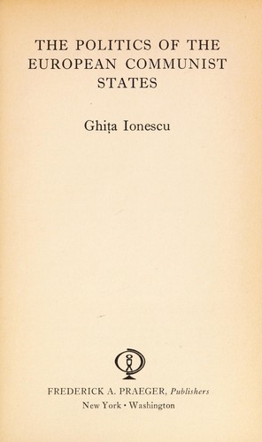The politics of the European communist states