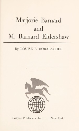 Marjorie Barnard and M. Barnard Eldershaw