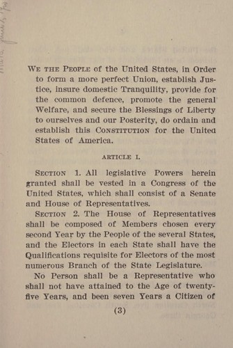The Constitution of the United States of America