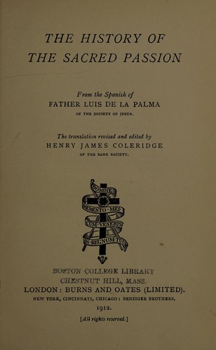 The history of the sacred passion