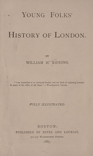 Young folks' history of London