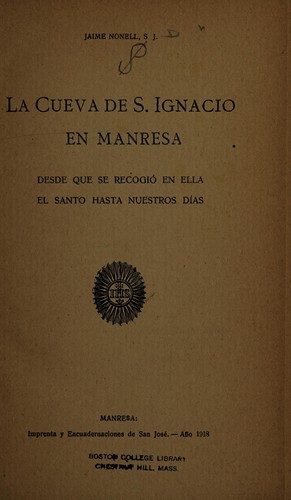 La cueva de S. Ignacio en Manresa