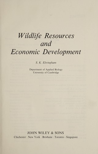 Wildlife resources and economic development