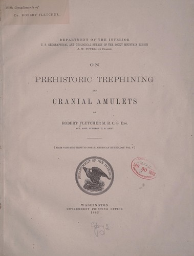 On prehistoric trephining and cranial amulets