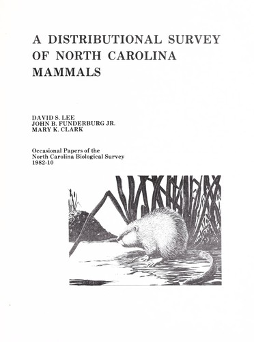 A distributional survey of North Carolina mammals