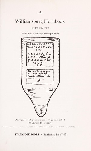 A Williamsburg hornbook