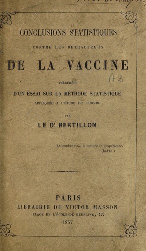 Conclusions statistiques contre les d©♭tracteurs de la vaccine