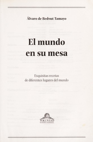 El mundo en su mesa
