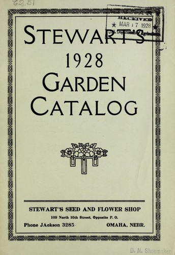 Stewart's 1928 garden catalog