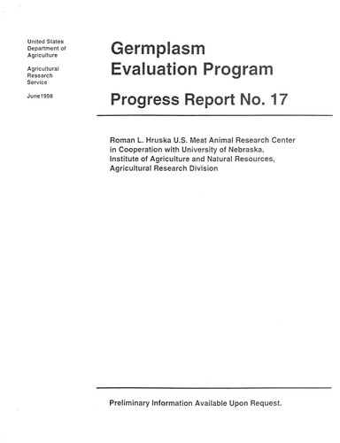 Germplasm evaluation program