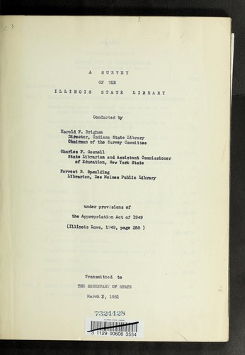 A survey of the Illinois State Library