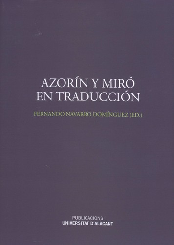 Azorín y Miró en traducción