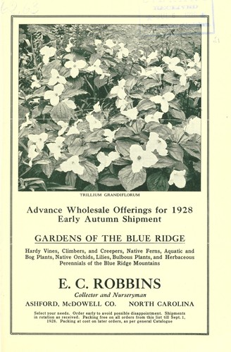 Advance wholesale offerings for 1928 early autumn shipment [price list]