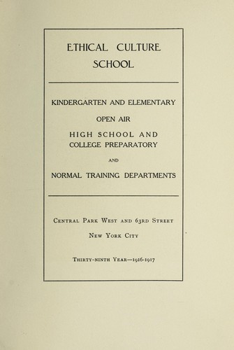 Ethical culture school