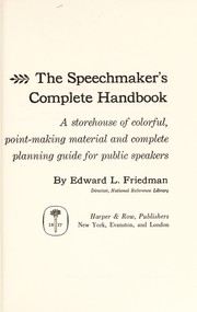 The speechmaker's complete handbook