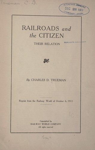 Railroads and the citizen