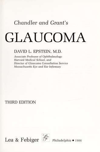 Chandler and Grant's Glaucoma