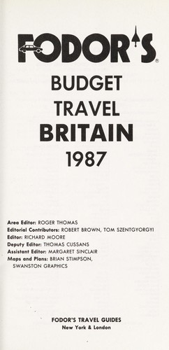 FD Bdgt Britain 1987