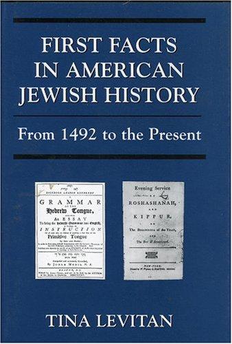First facts in American Jewish history