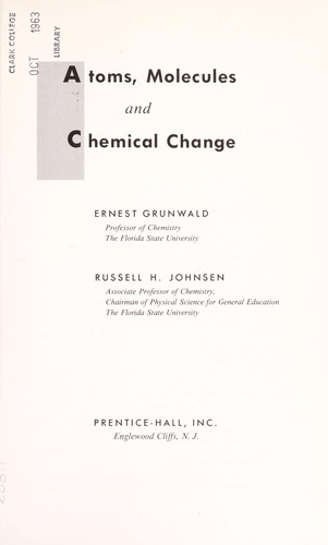 Atoms, molecules, and chemical change