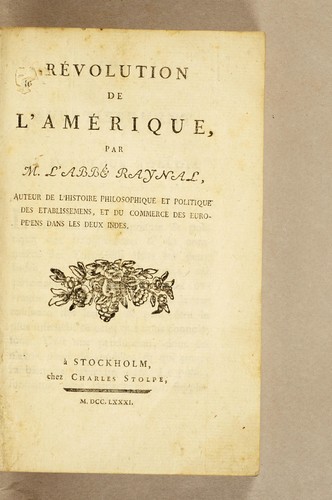 Révolution de l'Amérique