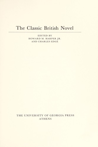 The classic British novel
