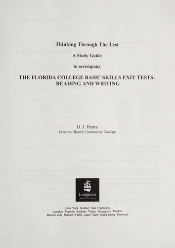 Thinking through the test