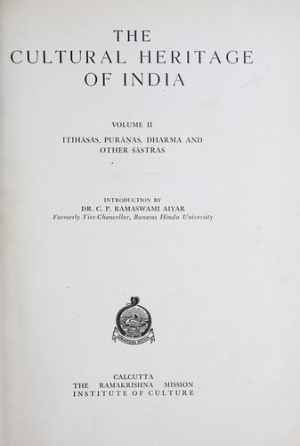 The cultural heritage of India