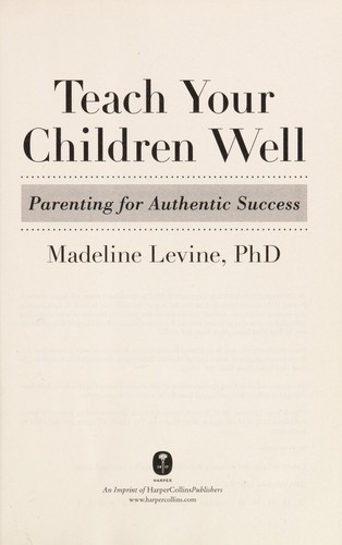 Teach your children well