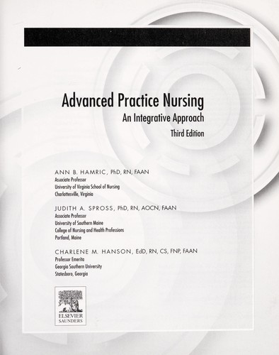 Advanced practice nursing