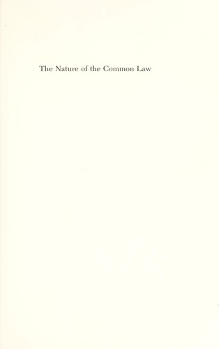 The nature of thecommon law