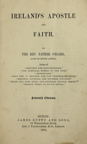 Ireland's Apostle and Faith