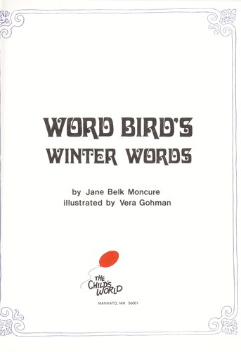 Word Bird's winter words