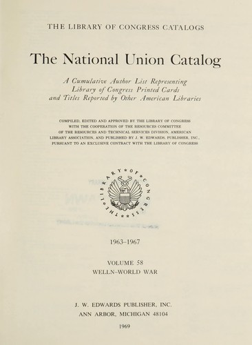 The national union catalog