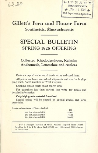 Special bulletin