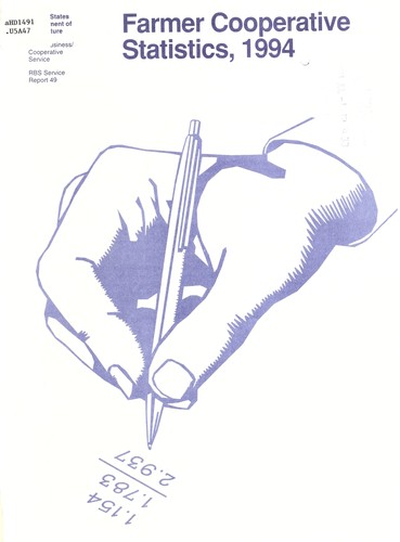 Farmer cooperative statistics, 1994