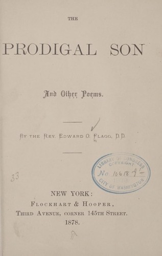 The prodigal son, and other poems