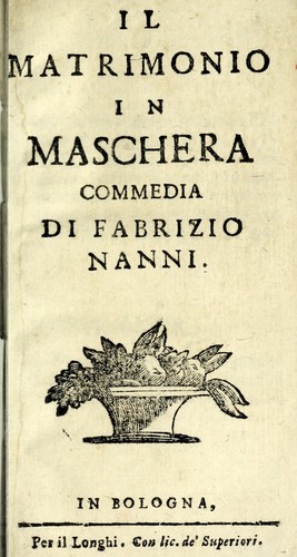 Il matrimonio in maschera