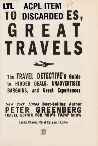 Tough times, great travels