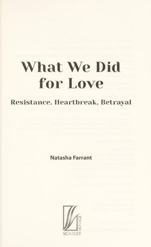 What we did for love